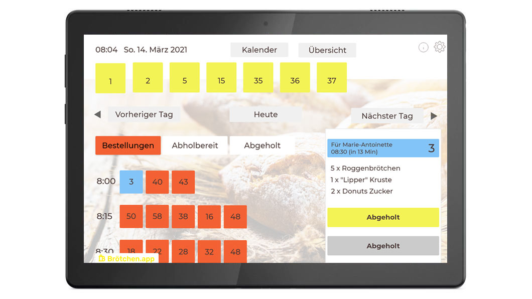 Brötchen.app Lenovo Tab M10  Tablet (KAUF)